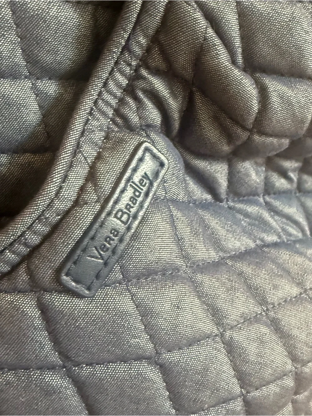 Vera Bradley Glenna Quilted Navy Blue Shoulder Bag